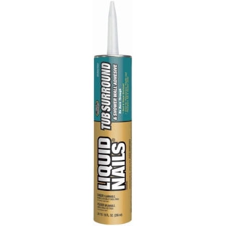 Liquid Nails, 10 OZ, Tub Surround & Shower Wall Adhesive, Specially Fo, Each