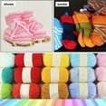thumbnail image 3 of Tssuoun Crochet Yarn Sweater Scarf Gloves Toys Bundle Crafts Gifts Threads Durable Skeins Set Arts 4-Ply for Knitters Beginners Parties 23light brwon, 3 of 5