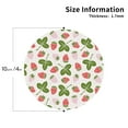 thumbnail image 2 of Bingfone Vintage Strawberry Floral Leather Drinks Coasters with Set of 6,Suitable for Home Kitchen,Coffee Cup Coasters Home Gift, 2 of 7