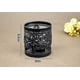thumbnail image 2 of Candelabro de metal con forma de flor hueca, portavelas decorativo, bandeja para velas (blanco), 2 of 5