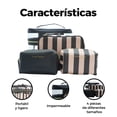 thumbnail image 5 of Cosmetiquera Bolsa de maquillaje para mujer neceser de viaje set de 4 piezas, 5 of 5