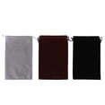 thumbnail image 4 of ANGGREK 3Pcs Flocking Cloth Drawstring Pouch Dust‑Proof Storage Bag For Jewelry Gift Candies Phone,Gift Bag,Drawstring Bag, 4 of 8