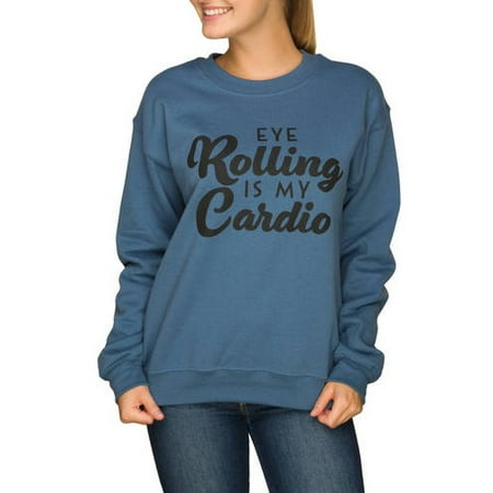 Juniors' Sarcastic Graphic Crewneck Pullover Sweater