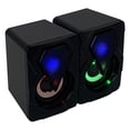 thumbnail image 2 of Altavoz de ordenador para videojuegos, luz colorida RGB, sonido estéreo, graves pesados, altavoz de escritorio USB, 2 of 8