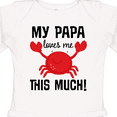 thumbnail image 4 of Inktastic My Papa Loves Me Boys or Girls Long Sleeve Baby Bodysuit, 4 of 5