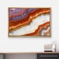thumbnail image 3 of wall26 Framed Canvas Print Wall Art Purple Red White Gemstone Crystal Landscape Nature Wilderness Digital Art Realism Decorative Close Up Colorful for Living Room, Bedroom, Office - 24"x36", 3 of 5