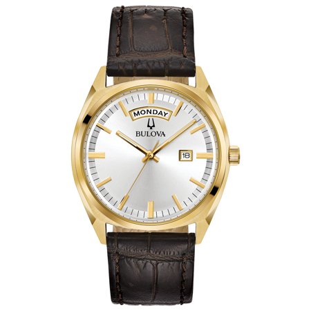 - Bulova Men's Classic Leather Strap Watch