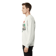 thumbnail image 4 of Gildan Merry Christmas with Santa Hat Design Sweatshirt, Men's White Crewneck Christmas Sweater, XL, 4 of 5