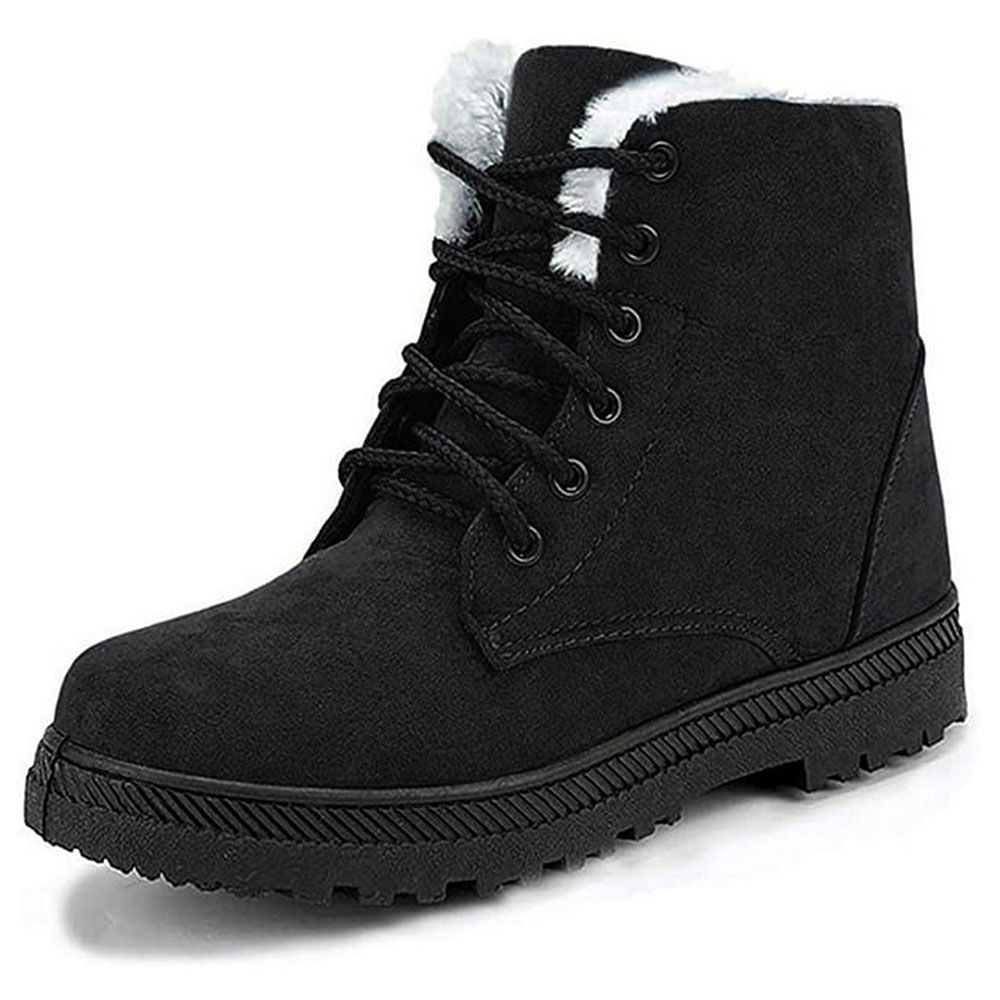 Ecetana Women's Winter Snow Boots Lace-Up Ankle Booties photo 1