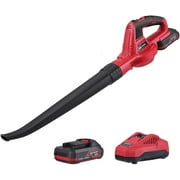 Angle View: Meterk 20V Cordless Leaf Blower for Clearing Leaf & Detritus, Sweeping Snow, Patio/Deck/Garden Cleaning, Garage Dusting