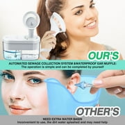 Electric Ear Wax Cleaner, Water Powered Ear Cleaner Automatic, Earwax Cleaning Removal Tool with 4 Cleaning Modes, 10min Auto Off, IPX5 Waterproof, 12 Wash Tips, 400ml Sewage & Clean Water Tank