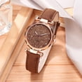 thumbnail image 3 of enjoywould 1 Ensemble Montre Quartz Cadran Rond Incrustation de Strass Bracelet Doux Couleur Riche Optionnelle Mode Dames Montre Décontractée Bracelet Ensemble Deux Pièces Cadeau d'Anniversaire, 3 of 5