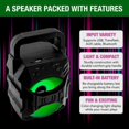 thumbnail image 2 of Portable Mini Speaker, Bluetooth USB/TF/FM Radio Loud, Flashing Party Lights, 2 of 5