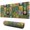 Pioneer Flower Floral-3, variant on Long Mouse Pads for Desk,Pioneer Flower Floral Print Pattern Desk Mats on Top Of Desks, Desk Mouse Pad Extra Large with 3mm Non-Slip Base and Stitched Edge for Gaming,Office,Work,Home 31.5"x11.8"
