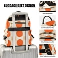 thumbnail image 3 of FORMRS Mini Backpack Purse for Women Quilted Travel Daypack Casual Shoulder Bag, Orange Geometric Circles, 3 of 7