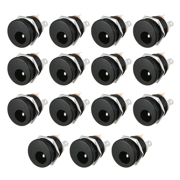 15pcs DC-022 5.5mmx2.1mm DC Power Jack Socket 3 Pin Female  Connector