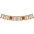 thumbnail image 7 of Love Linen Hanging Banner Wedding Love Heart Bunting Hanging Banner for Wedding Anniversary Engagement Party Indoor Outdoor Home Decor, 7 of 7
