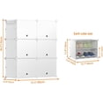 thumbnail image 3 of HOMIDEC Shoe Rack, 6 Tier Shoe Storage Cabinet 24 Pair Plastic Shoe Shelves Organizer for Closet Hallway Bedroom Entryway, 3 of 9