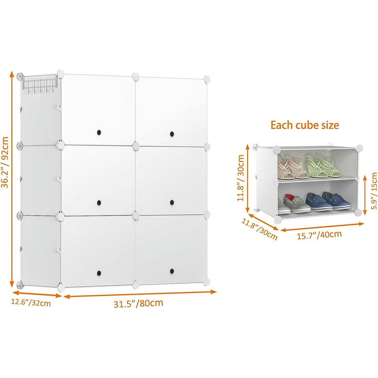 HOMIDEC Closet Organizer 9-Cube Closet Organizers and Storage Portab