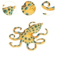 thumbnail image 6 of Almencla Blue Creature Model Toy Marine Sea Animal Figures Realistic Aquarium Model for Desktop Decoration Collection orange, 6 of 8
