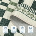 thumbnail image 5 of HOMERRY Plaid Print Runner 2' x 6' for Hallway Modern Washable Throw Rugs for Kitchen Indoor Carpet, Green, 5 of 5