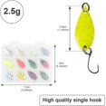 thumbnail image 3 of Fishing Kit Fishing Trout Lures - 12 Pieces Trout and Bass Fishing Bait Lures - Different Multicolor with Single Hook and Lure Box - for Sea Trout and, 3 of 10