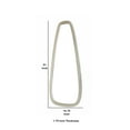 thumbnail image 5 of Benjara BM209104 Modern Style Wooden Wall Mirror with Oval Teardrop Shape, Gold, 5 of 5