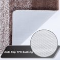 thumbnail image 2 of Indoor Doormat Front Door Mat Non Slip Rubber Backing Super Absorbent Mud and Snow Magic Dirts Trapper Mats Entrance Door CPDD Shoes Mat Machine Washable Carpet, 20" x 32", Brown Brown 20" x 32", 2 of 7