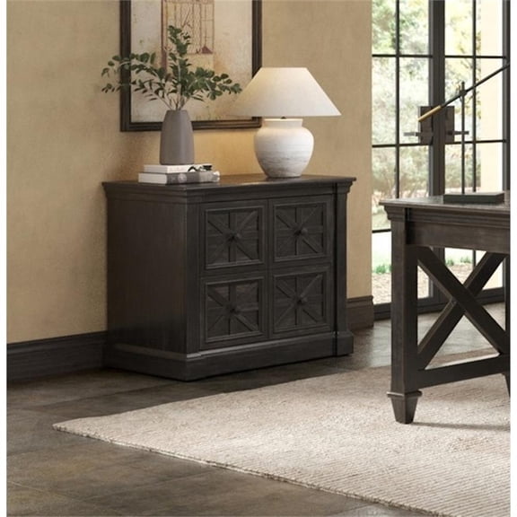 Traditional Wood Lateral File Storage File Drawer Office File Drawer Dark Brown