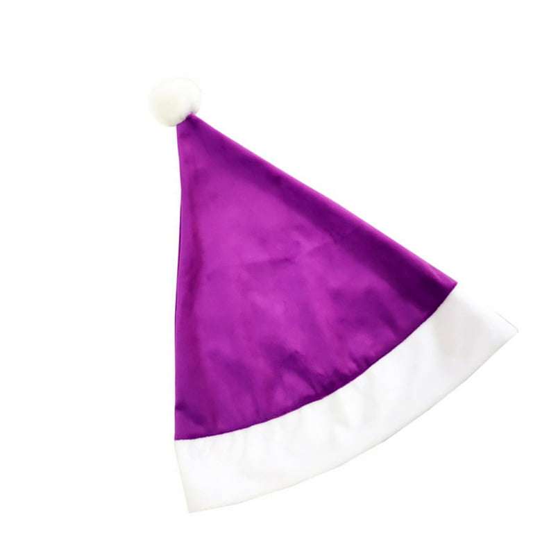 Purple santa 2024 claus hat