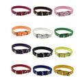 thumbnail image 2 of UDIYO Faux Leather Pure Color Cute Dog Pet Cat Puppy Collar Neck Adjustable Buckle, 2 of 7