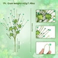 thumbnail image 3 of NANDIYNZHI St Patricks Day Decorations, Shamrock Picks Artificial Shamrock Stems Clover Shaped Berry Branches, Patrick's Day Wooden Flowers for Home Decor, 3 of 8