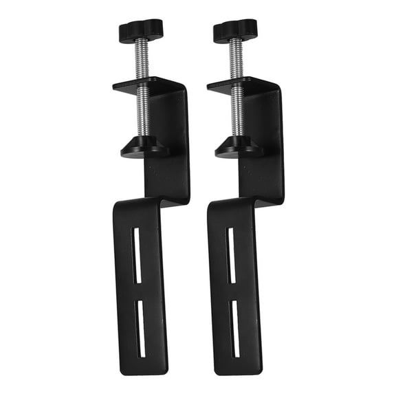 FONDOTIN Large Desk C Clamp Base Stand Carbon Steel Desk Mounting Bracket Versatile Design 2Pack