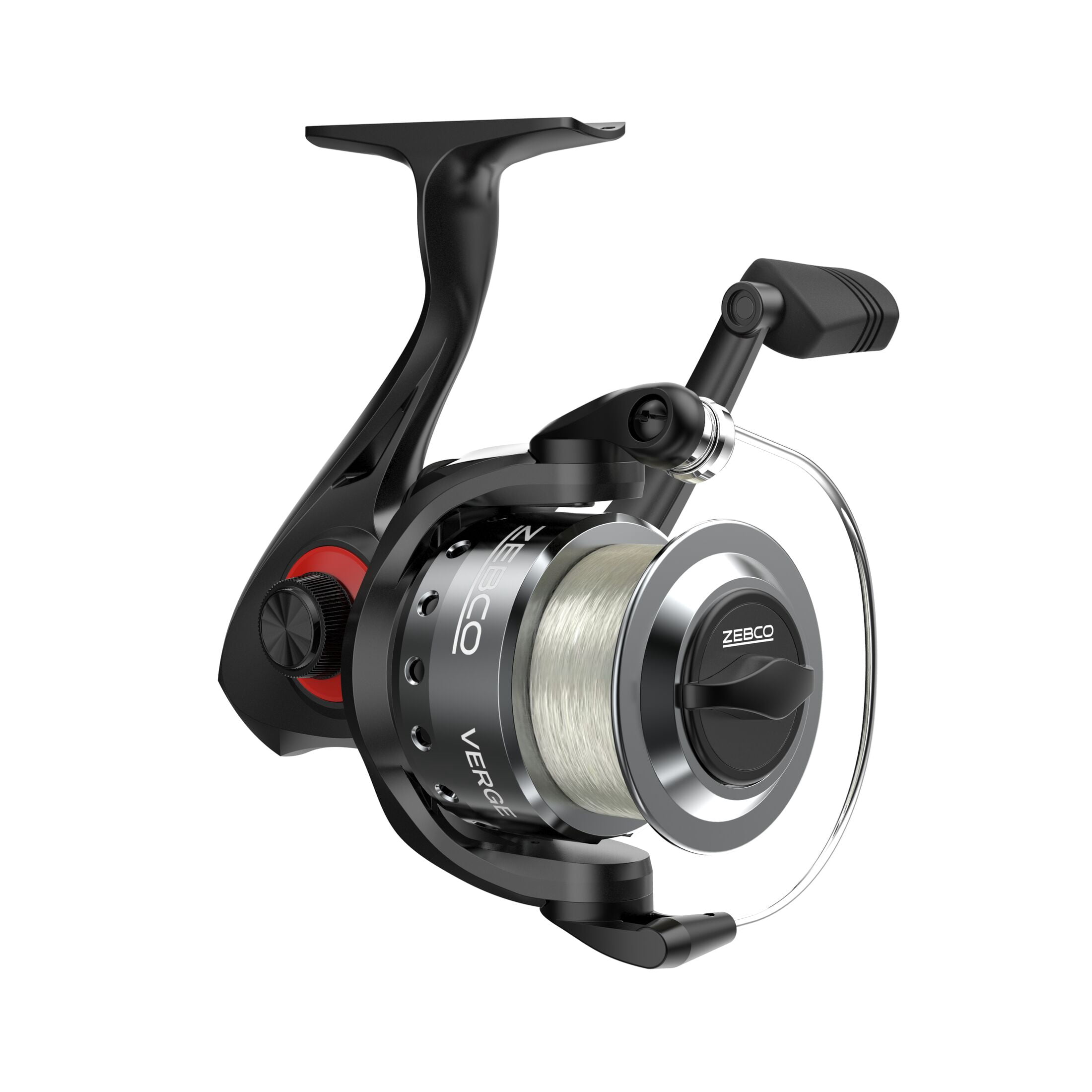 Zebco Verge Spinning Fishing Reel, Size 40 Reel, Pre-Spooled with 12-Pound Zebco Fishing Line (Clam Packaging)