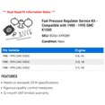 thumbnail image 2 of Fuel Pressure Regulator Service Kit - Compatible with 1988 - 1995 GMC K1500 1989 1990 1991 1992 1993 1994, 2 of 2