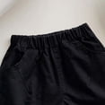 thumbnail image 3 of Girls Elastic Waist Shorts Lightweight Summer Shorts with Pockets Breathable Comfy Going out Casual Bottoms, 3 of 6