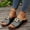 Black, variant on WIZUTIZ Bedroom Slippers Women Comfort Vintage House Shoes for Women Summer Slippers Wedge Sandals Sandals Beach Shower Shoes Indoor with Arch Support Shower Shoes Valentines Day Gifts