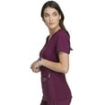 thumbnail image 3 of Cherokee iFlex Women Scrubs Top V-Neck Knit Panel CK605, 3 of 6