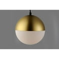 thumbnail image 2 of E20366-92MG ET2 Lighting Half Moon-12W 1 LED Large Pendant-11.75 Inches wide by 12.25 inches high-Metallic Gold Finish, 2 of 6