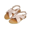 thumbnail image 1 of Starbay Little Kids Pink Criss Cross Strap Sandals, 1 of 4