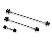 EVO Bike Axle Quick Release Skewer Set Anti-Theft 3 Piece Kit for Bicycle Front and Rear Wheel Hubs and Seatpost for Road and MTB Bikes