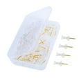 thumbnail image 2 of 100Pcs Sewing Pins Positioning Pins, Crafts Making with Storage Box Quilting Pins Straight Pins for Crafting Quilting Jewelry Gold, 2 of 10