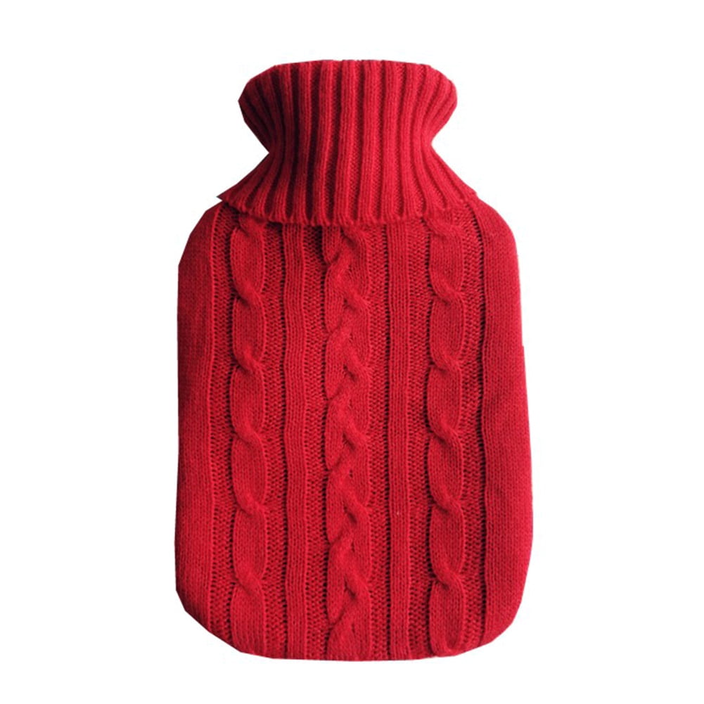 Hit Upon 2L Large Knitted Hot Water Bag Bottle Cover Case Heat Warm Keeping Coldproof