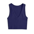 thumbnail image 1 of Timegard Womens Gym Tank Tops Sleeveless V-Neck Ribbed Comfy Crop Top Stretch Athletic Running Yoga Tops, 1 of 3