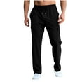 thumbnail image 5 of ZZwxWA Men Pants Mens Fashion Joggers Sports Elastic Waist Pockets Pants Sweatpants Trousers Mens Long Pants Linen Pants Men, 5 of 7