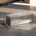 thumbnail image 2 of 30 Inch Aluminum Truck Bed Tool Box, 11.4 Gal Heavy Duty Diamond Plate Trailer Tongue Box with Side Handles and Locks, Weather-Resistant Storage for RV, Garage, and Pickup Truck, 2 of 7