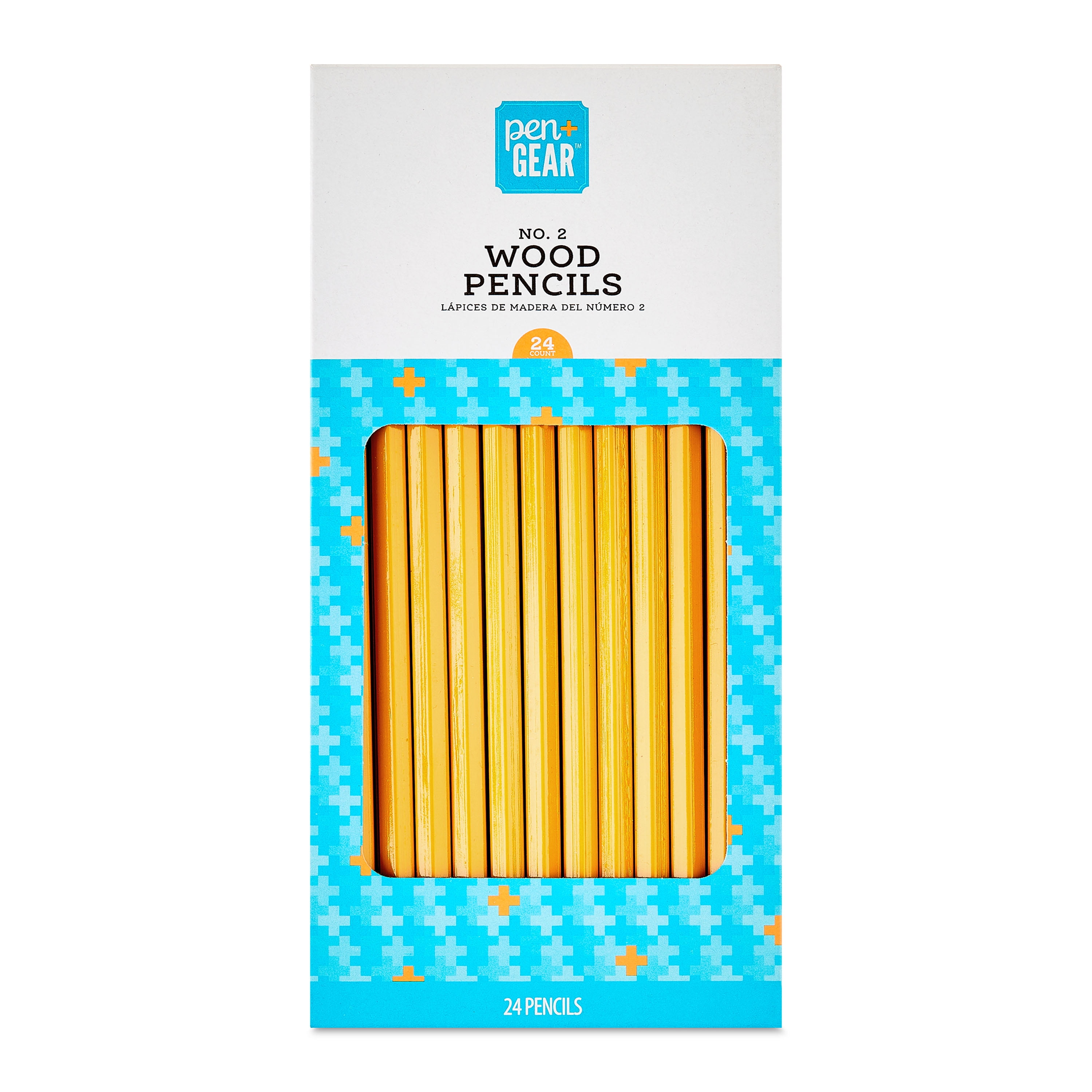 (4 pack) Pen+Gear #2 HB Unsharpened Wood Pencils, Yellow, 24 Count