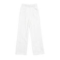 thumbnail image 6 of Business Casual Pants for Women Audhol Women's High Waisted Dress Pants Casual Straight Wide Leg Work Business Pants Casual Wide Leg Pants for Women White S, 6 of 6