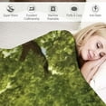 thumbnail image 3 of COMIO Beautiful Scenery Spring Meadow with Big Tree and Fresh Green Leaves Throw Blanket White, 3 of 6