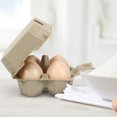 thumbnail image 2 of 10 Uds. De cajas de huevos de pulpa Kraft, bandeja de huevos de gallina de 4 compartimentos, contenedores de huevos familiares, 2 of 7